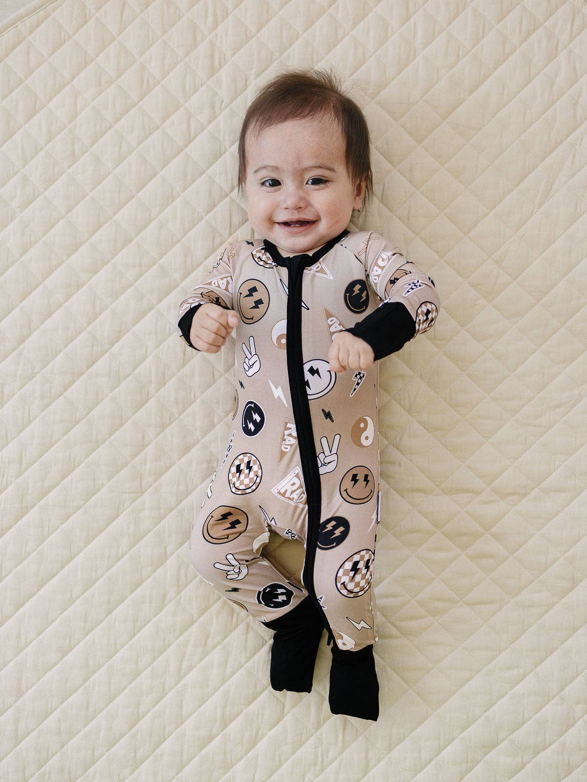 Bamboo Zip Romper | Latte Rad Vibes
