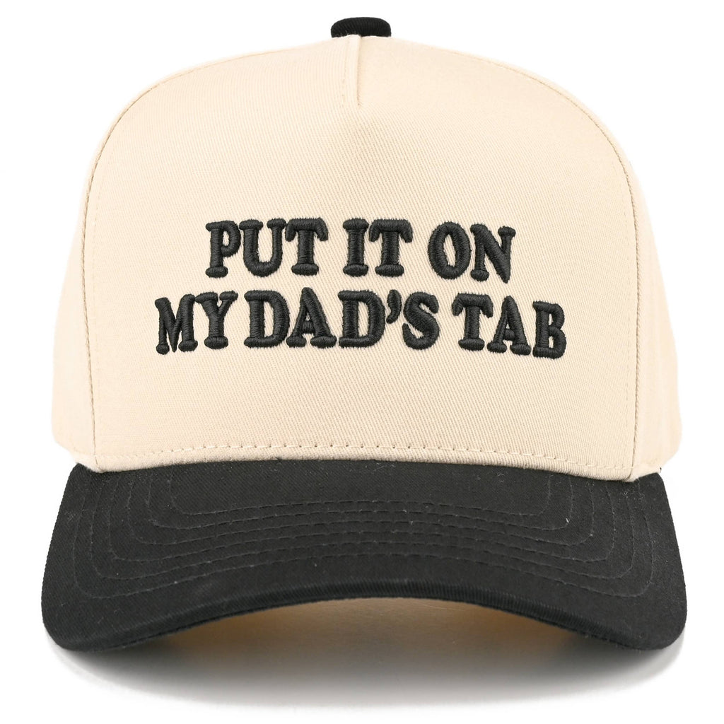 C.C Junior PUT IT ON MY DAD'S TAB Two Tone Snapback Cap