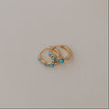 Lainey Turquoise Hoops