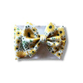 Watercolor Sunflower Baby Headwrap Bow