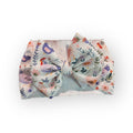 Chicken Floral Baby Headwrap Bow