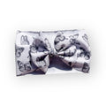 Black & white butterfly Headwrap Bow