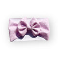 Purple Polka Dot Headwrap Bow