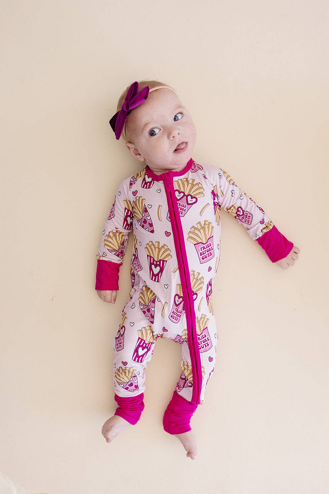 Bamboo Zip Romper | Fries Before Guys