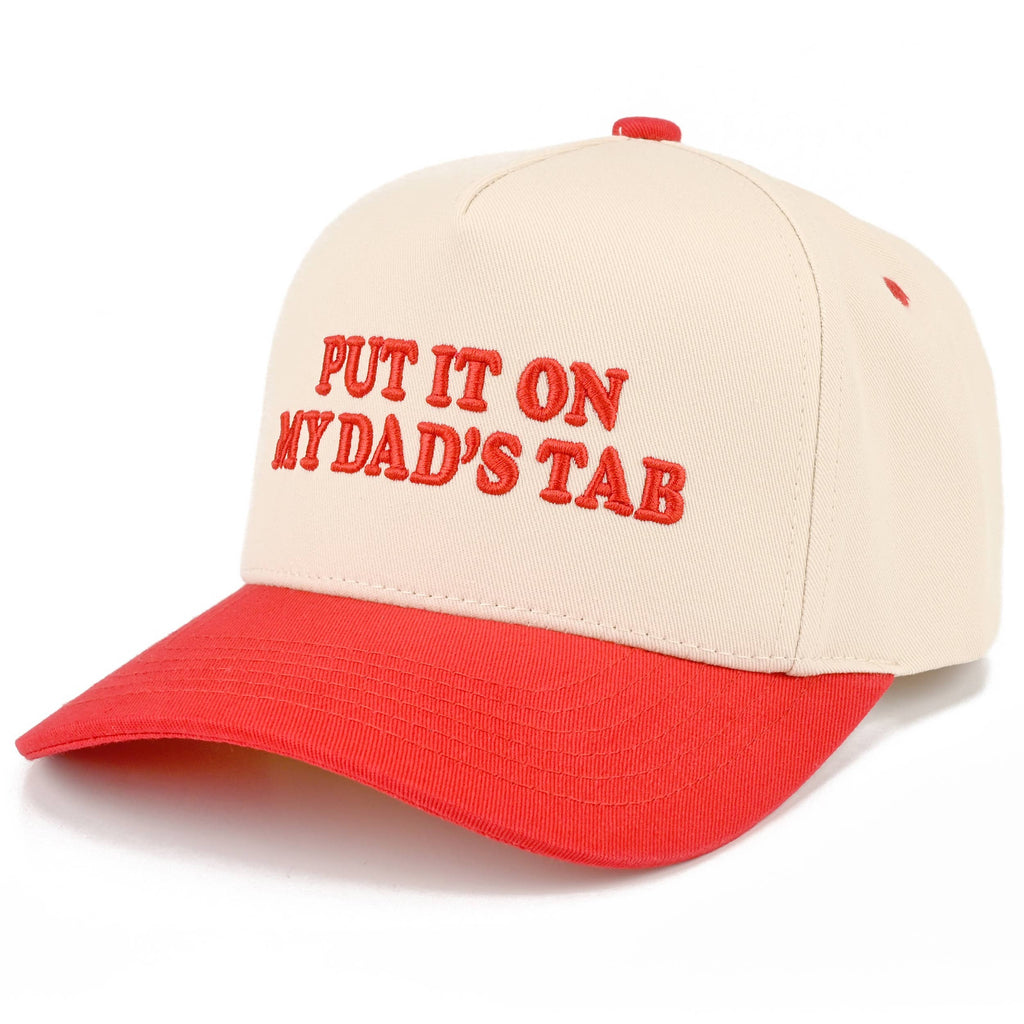 C.C Junior PUT IT ON MY DAD'S TAB Two Tone Snapback Cap